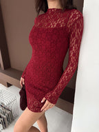Damska sukienka koronkowa