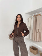 Damska kurtka satynowa