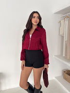 Damska kurtka satynowa