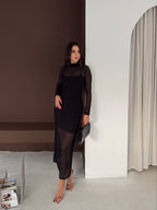 Damska sukienka z koronki midi