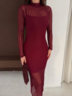 Damska sukienka z koronki midi