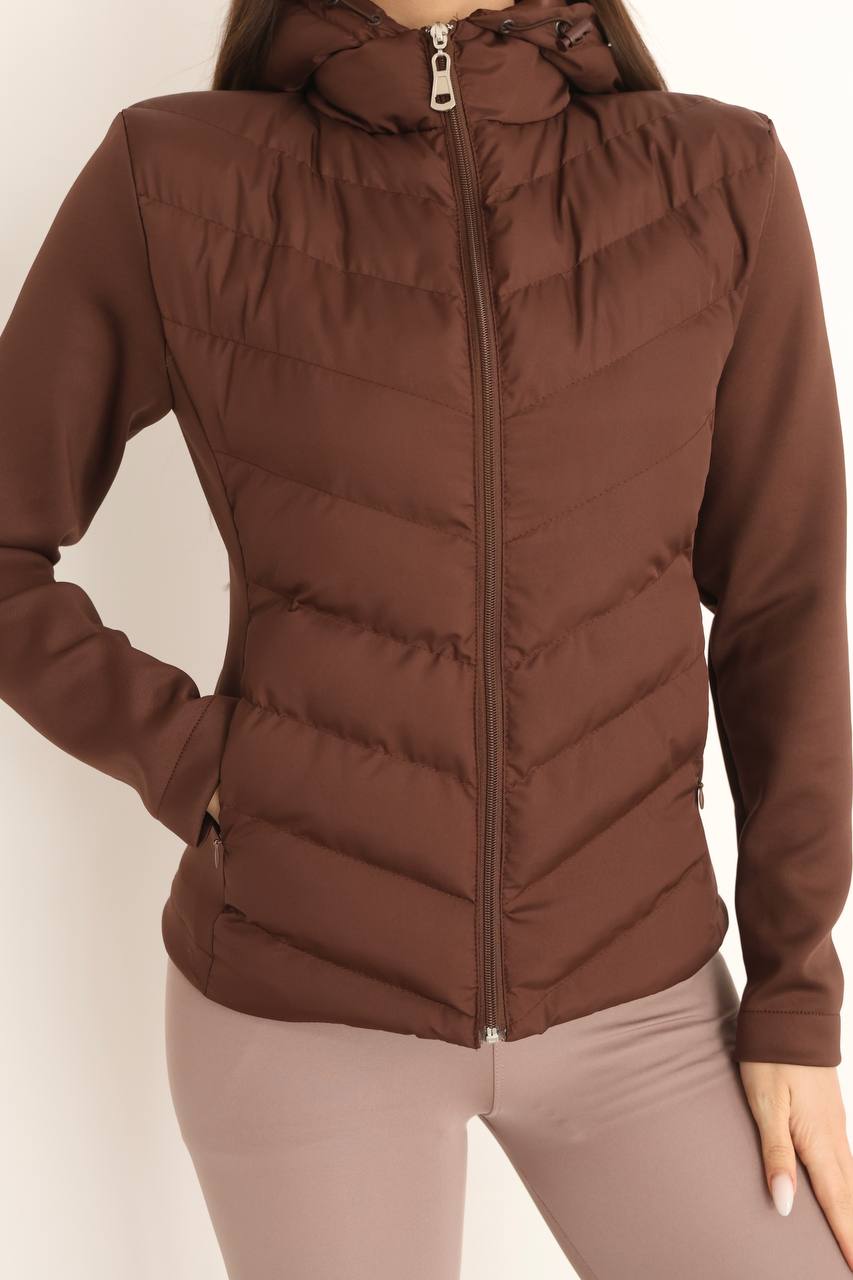 Damska kurtka puffer z kapturem – model Viral Range Mom